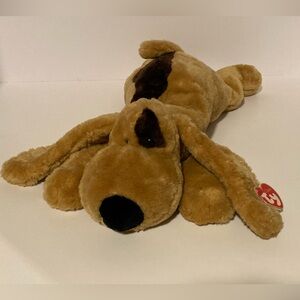 Vintage 2001 TY Classic - SNIFFY - Tan/Brown Bloodhound Puppy Dog 18” Plush